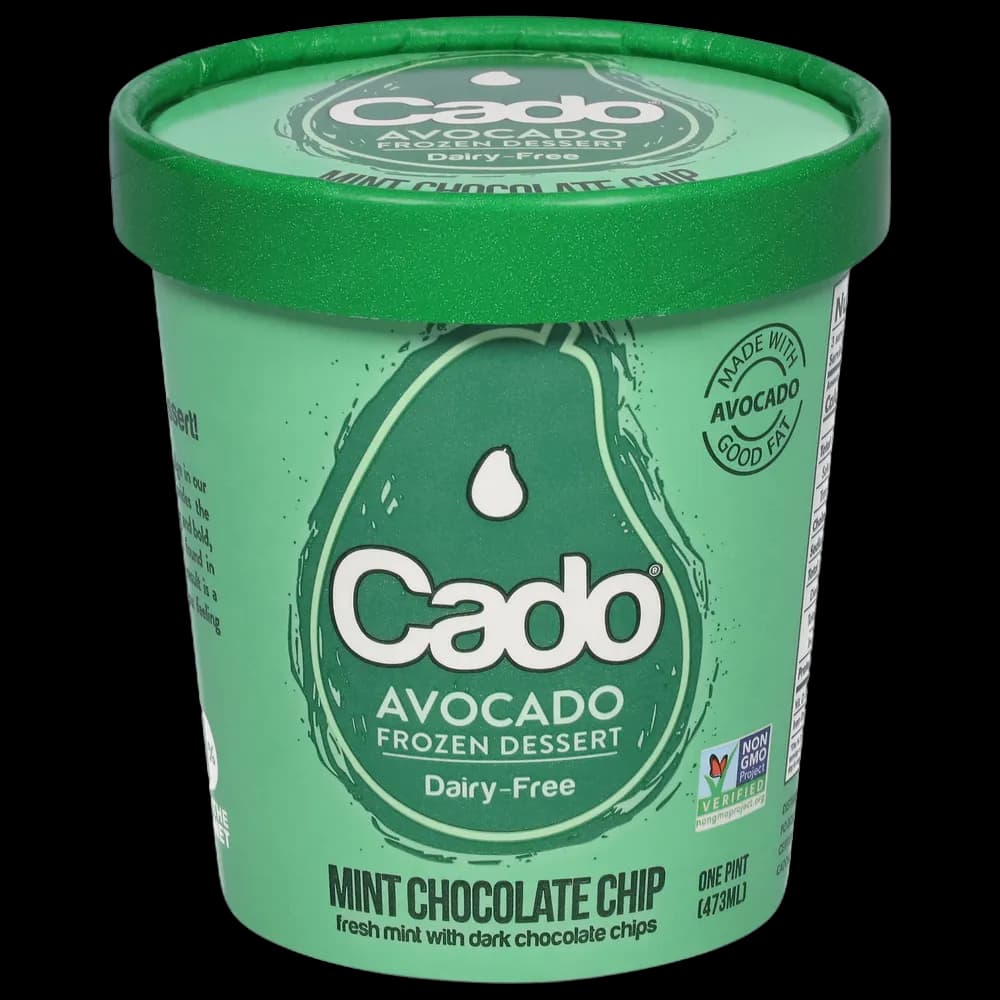 Cado Avocado Frozen Dessert, Dairy-Free, Mint Chocolate Chip