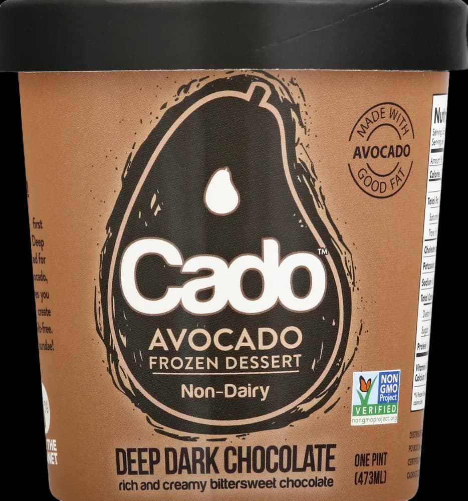 Cado Avocado Frozen Dessert, Non-Dairy, Deep Dark Chocolate
