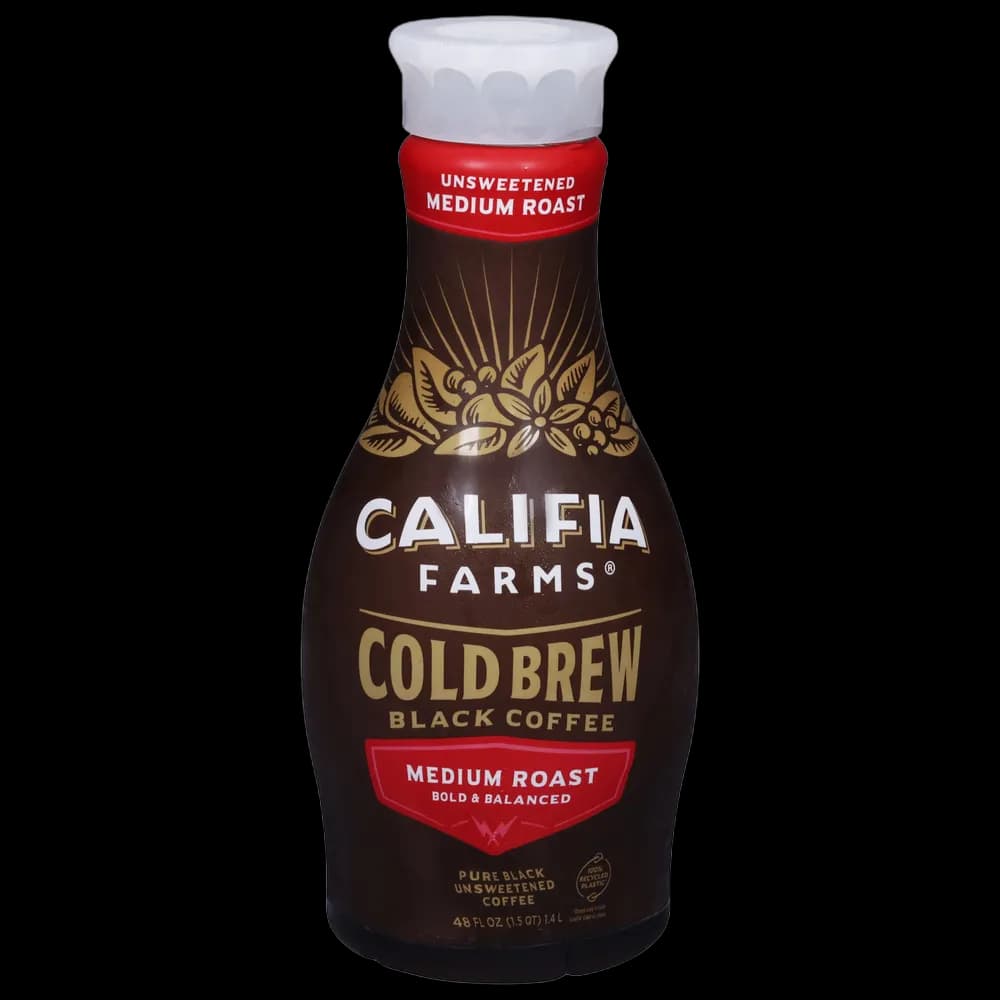 Califia Farms Black Coffee, Medium Roast, Unsweetened, Cold Brew