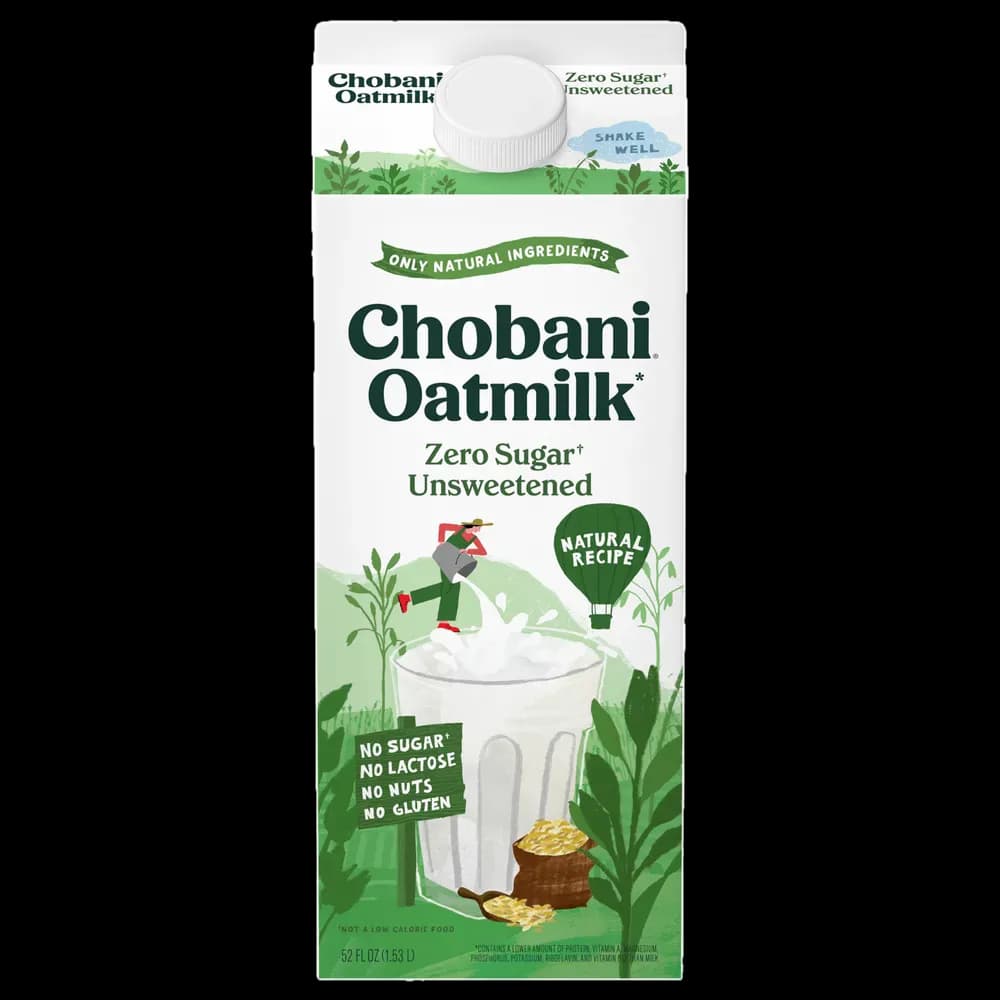 Chobani Zero Sugar Unsweetened Oatmilk