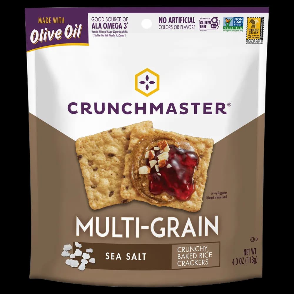 Crunchmaster Crackers, Multi-Grain, Sea Salt