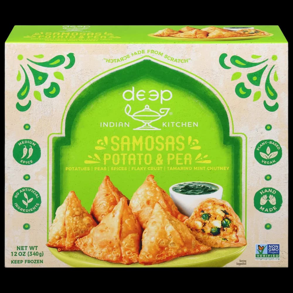 Deep Indian Kitchen Samosas, Potato & Pea