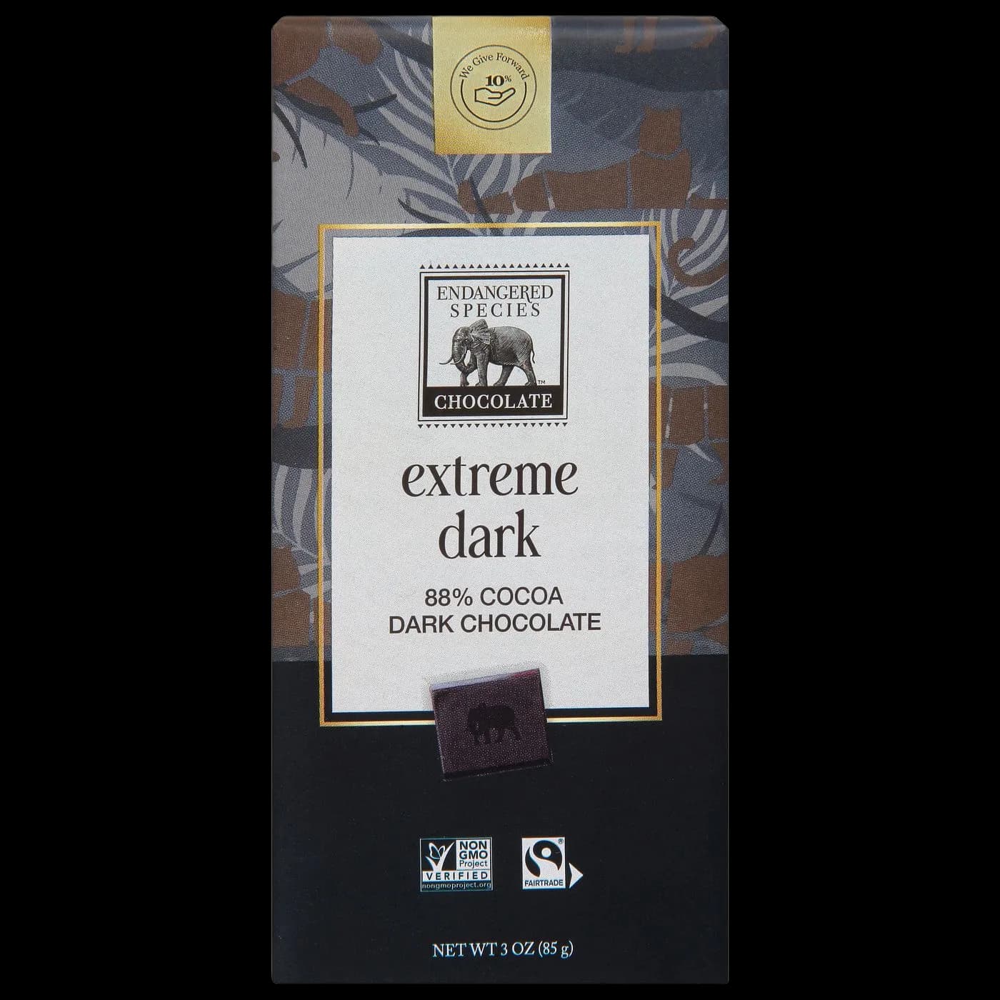 Endangered Species 88% Cocoa Extreme Dark Dark Chocolate