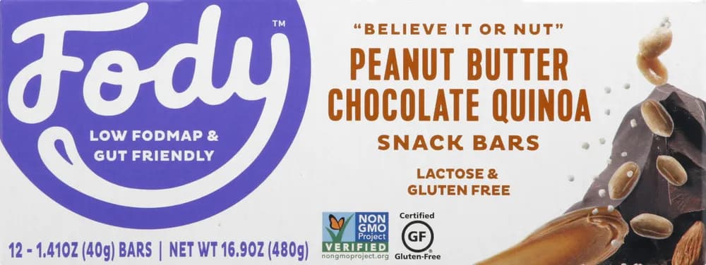 Fody Snack Bars, Peanut Butter Chocolate Quinoa