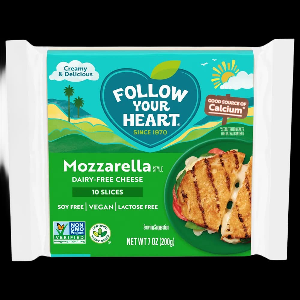 Follow Your Heart Dairy Free Vegan Mozzarella Style Sliced Cheese