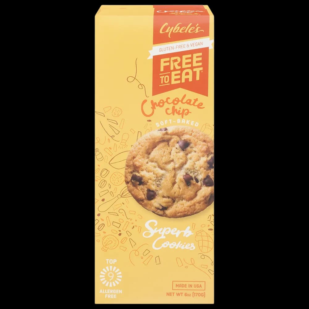 Free To Eat Cookies, Chocolate Chip, Soft-Baked