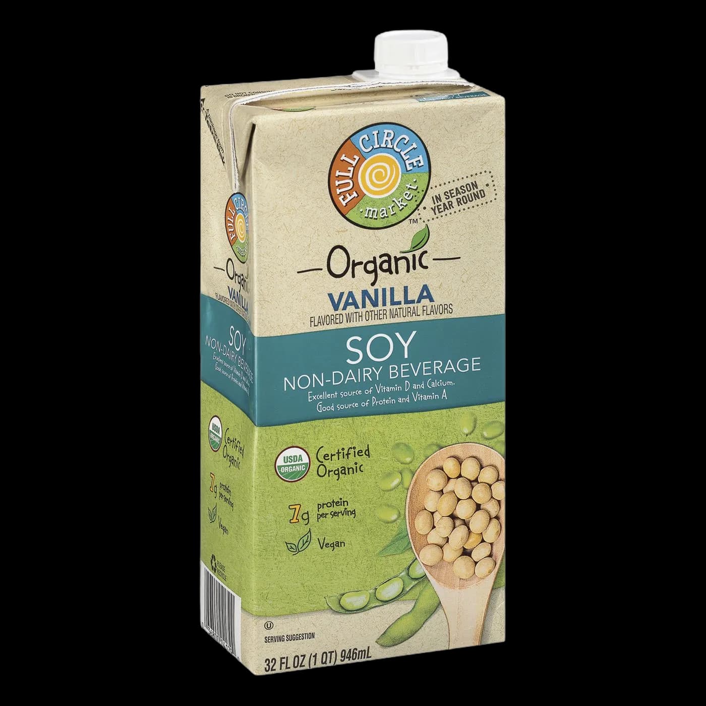 Full Circle Market Organic Non-Dairy Beverage, Soy, Vanilla