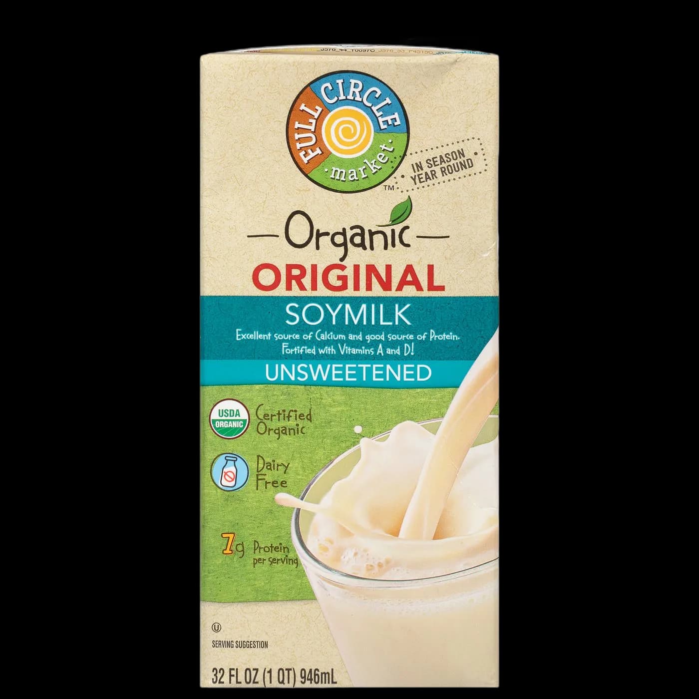 Full Circle Market Organic Soy Beverage, Original, Unsweetened