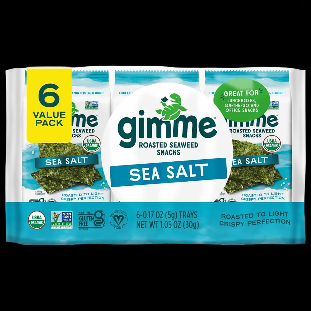 Gimme Roasted Seaweed Snack, Sea Salt