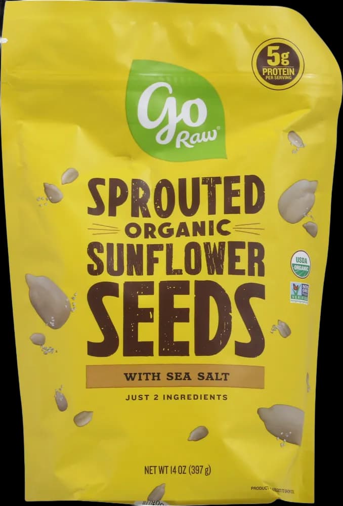 Go Raw Sunflower Seeds with Sea Salt, Sprouted
