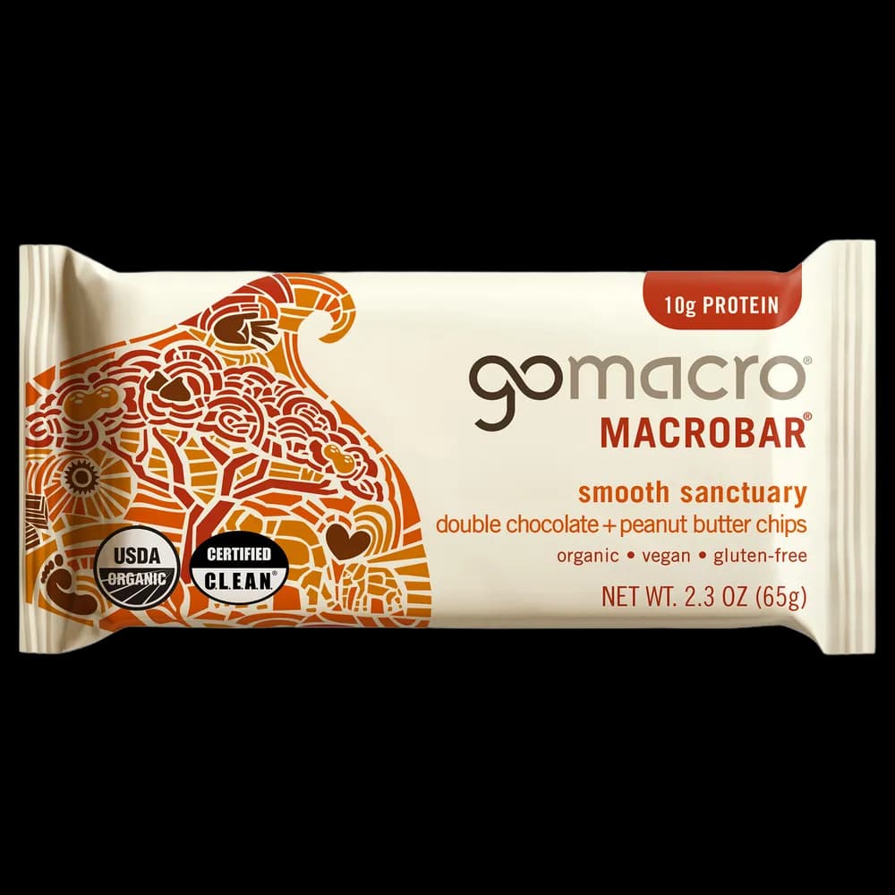 GoMacro Double Chocolate + Peanut Butter Chips MacroBar
