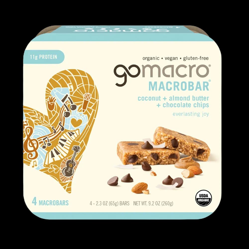 GoMacro MacroBars, Coconut + Almond Butter + Chocolate Chips
