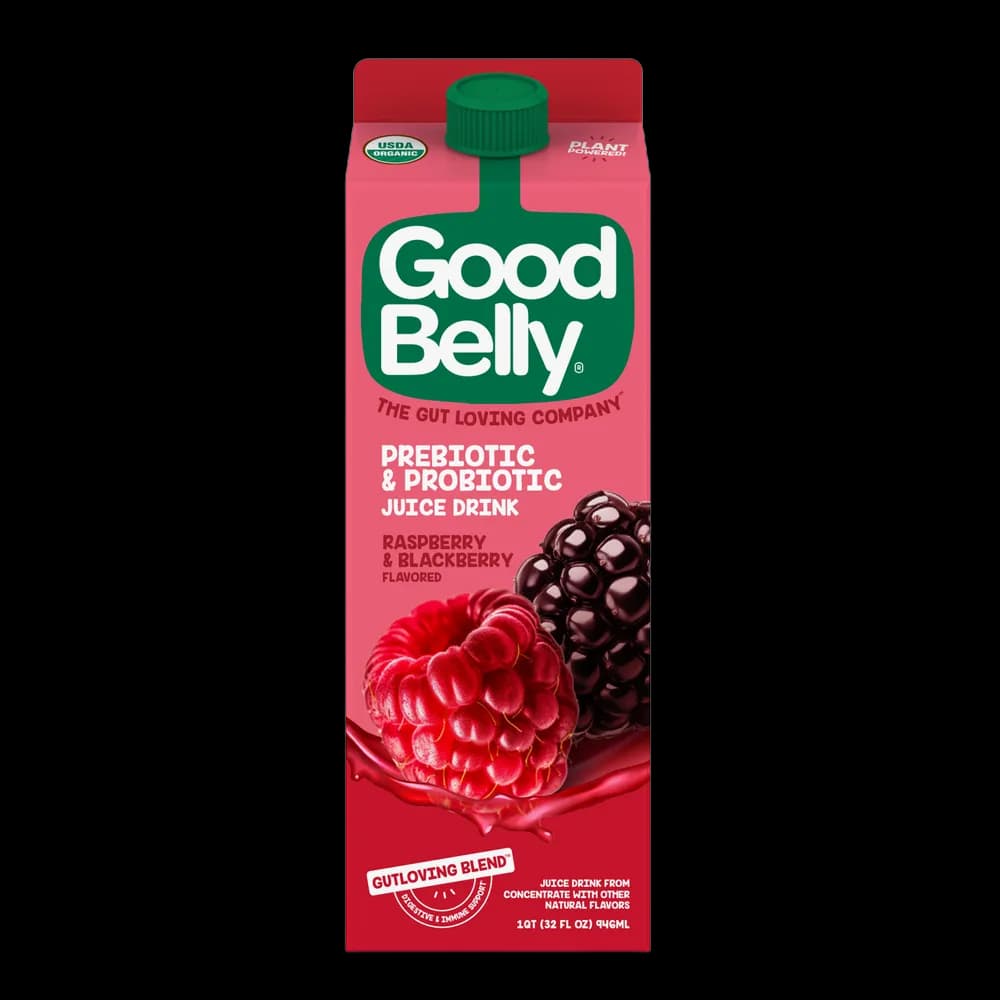 GoodBelly Raspberry & Blackberry Prebiotic & Probiotic Organic Juice Drink