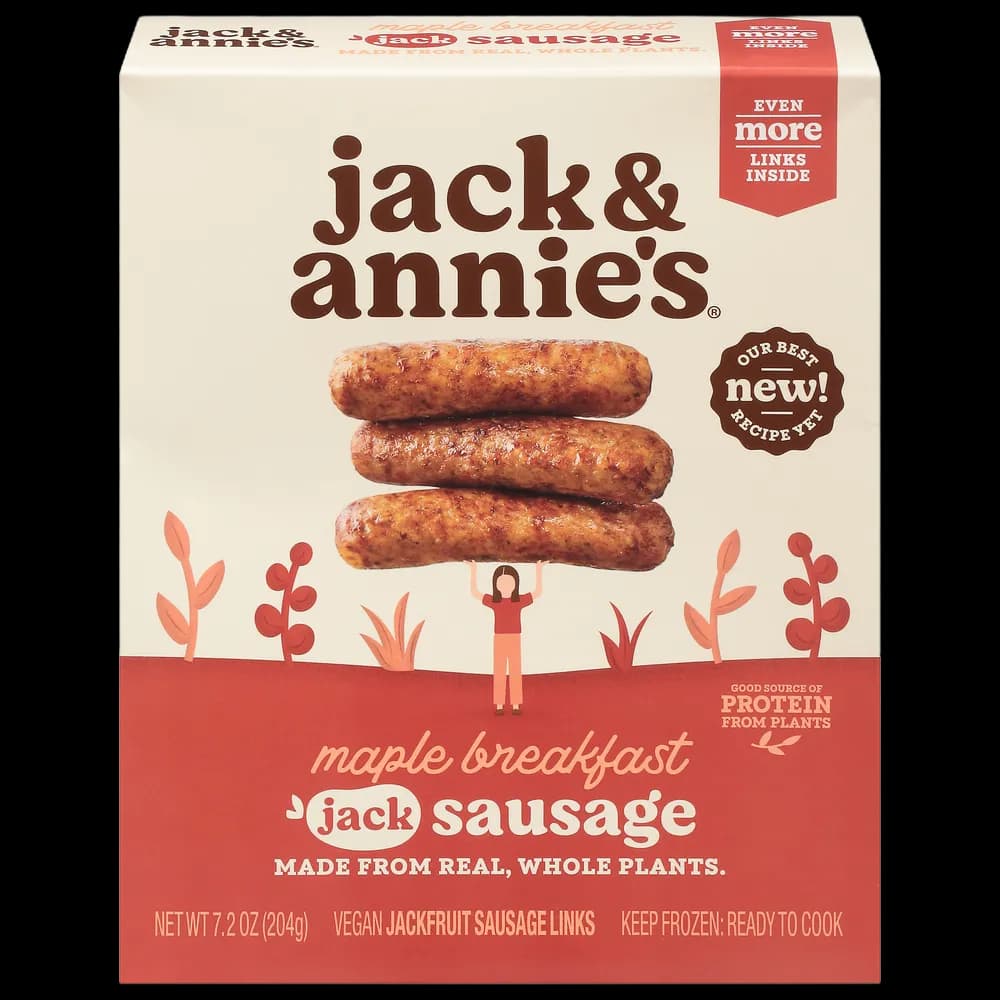Jack & Annie's Jackfruit Sausage Links, Maple Breakfast, Vegan