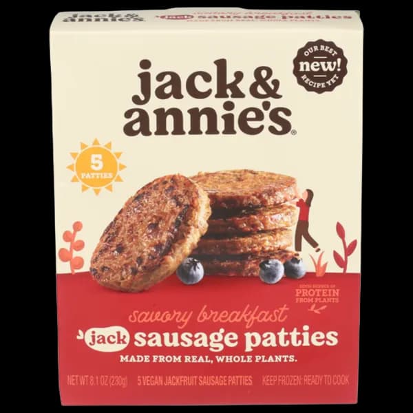 Jack & Annies Savory Breakfast Jackfruit Sausages Patties