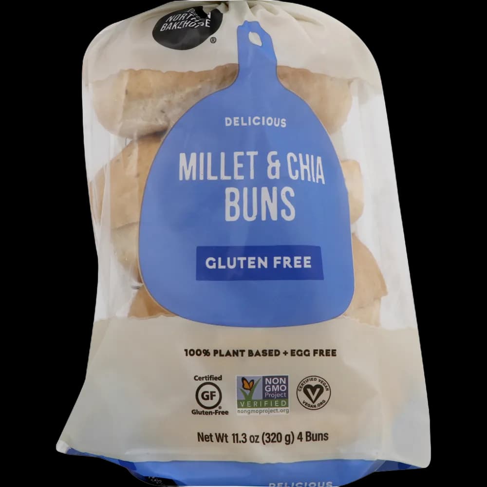 Little Northern Bakehouse Buns, Gluten Free, Millet & Chia