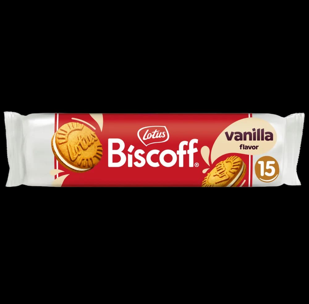Lotus Biscoff Cookies, Vanilla Flavor