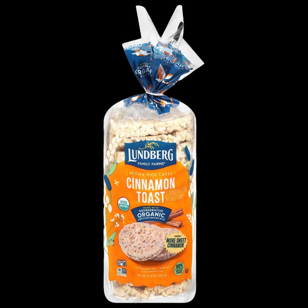 Lundberg Family Farms Organic Cinnamon Toast Brown Rice Cakes
