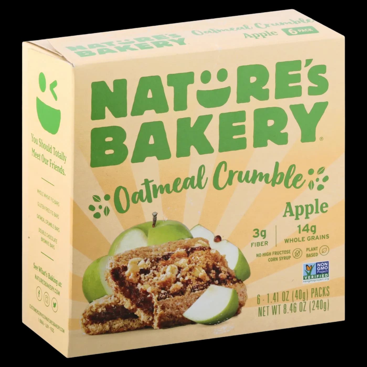Nature's Bakery 6 Pack Apple Oatmeal Crumble