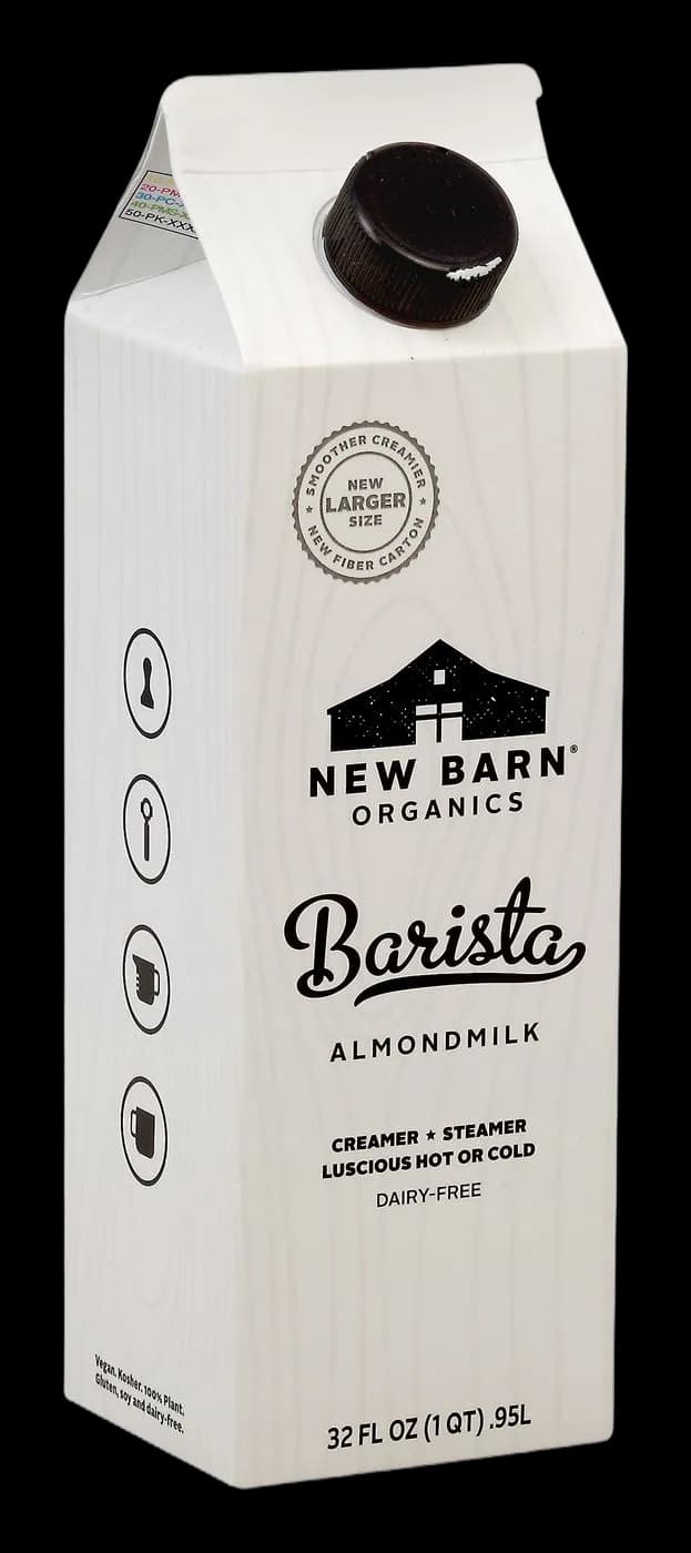 New Barn Almondmilk, Organic, Barista