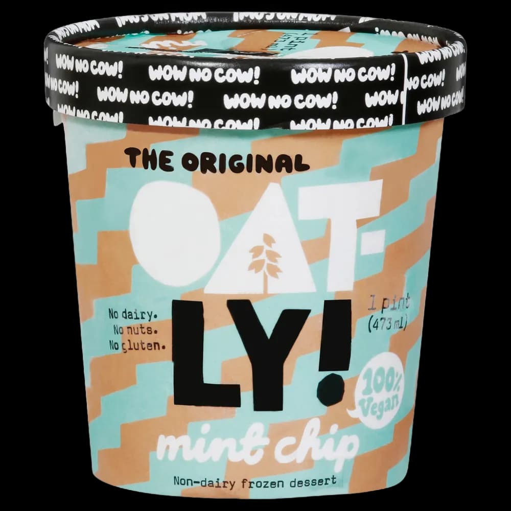 Oatly Frozen Dessert, Non-Dairy, Mint Chip