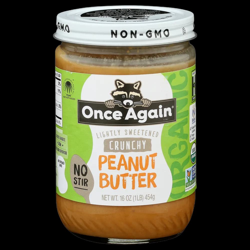 Once Again Peanut Butter, Crunchy, Lightly Sweetened