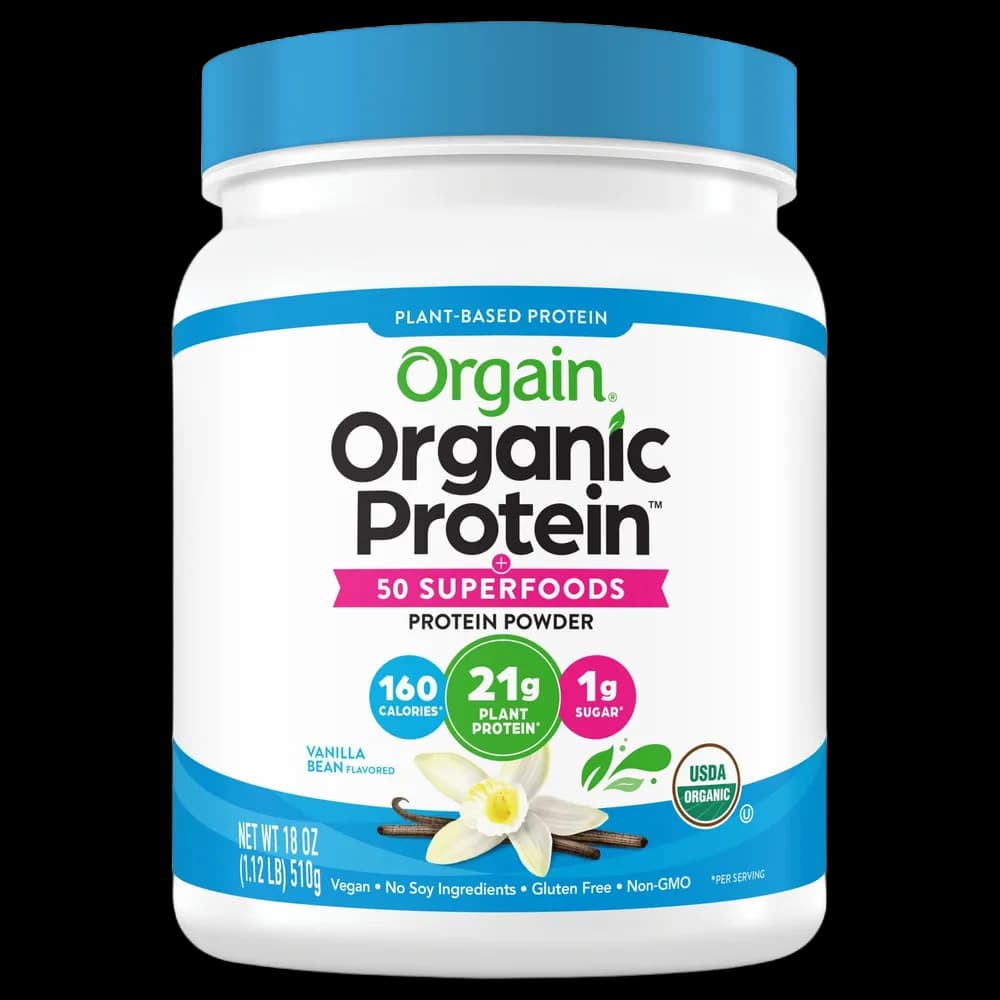 Orgain Organic Protein Protein Powder, Vanilla Bean Flavored