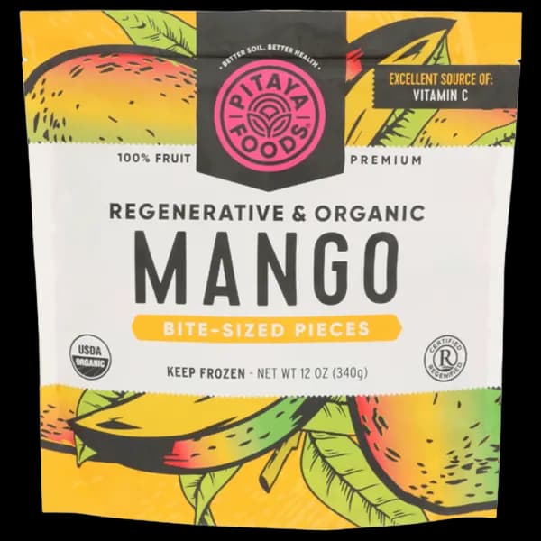 Pitaya Plus Frozen Organic Regenerative Mango Pieces