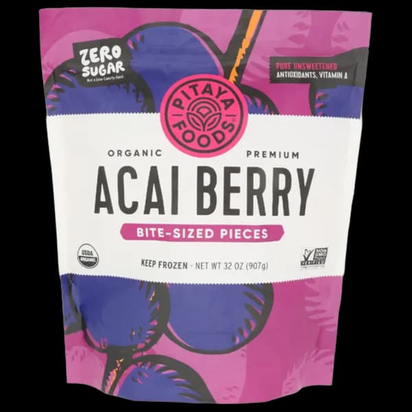 Pitaya Plus Organic Acai Berry Bite-Sized Pieces