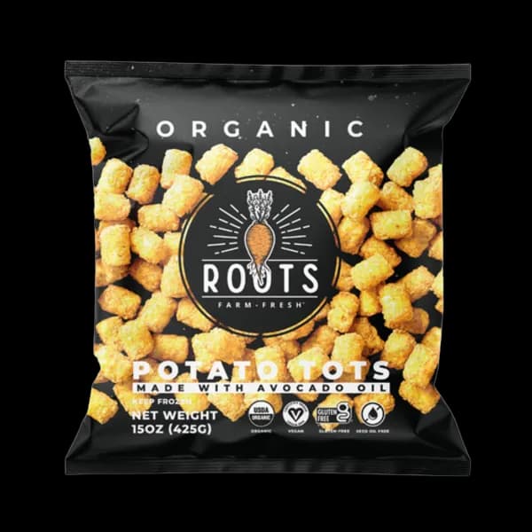 Roots Farm Fresh Organic Potato Tots Made With Avocado Oil