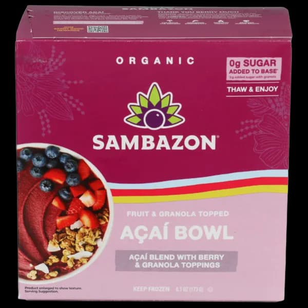 Sambazon Organic Berry Blend Acai Bowl