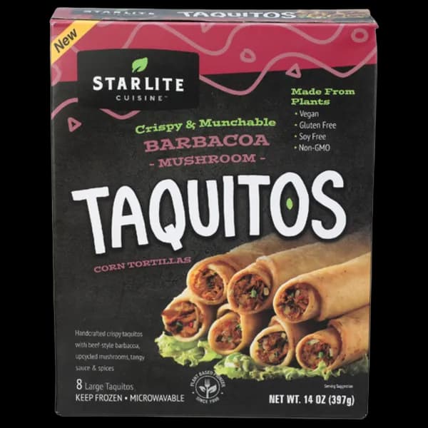 Starlite Plant Based Barbacoa Mushroom Taquitos