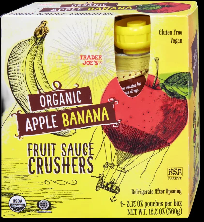 Trader Joe’s Organic Apple Banana Fruit Sauce Crushers