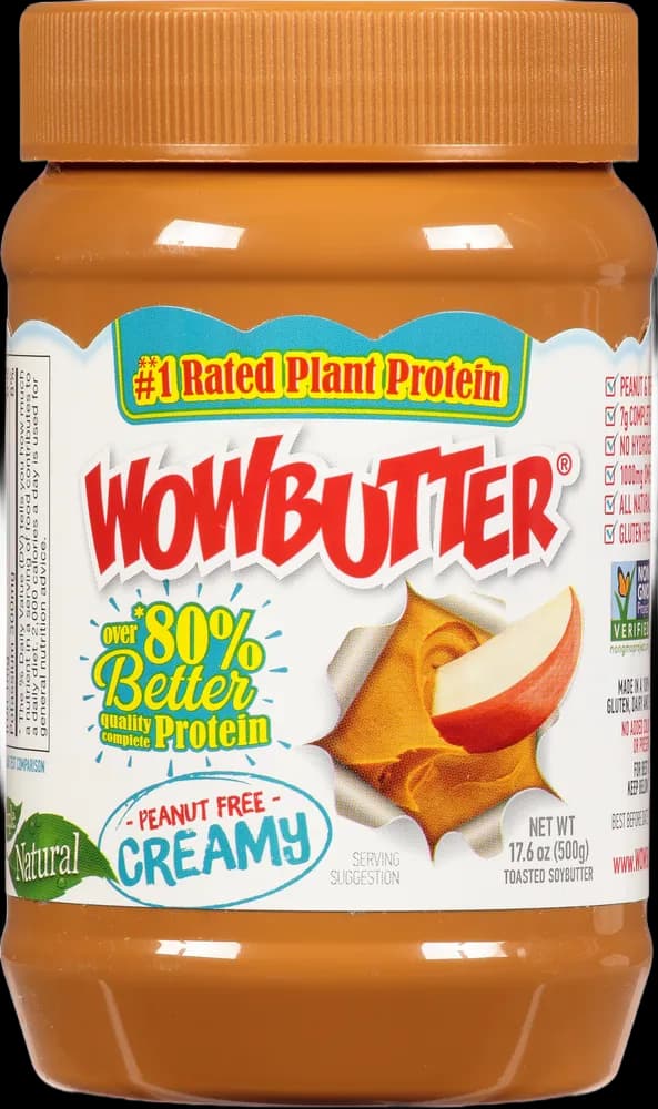 Wowbutter Toasted Soybutter, Peanut Free, Creamy